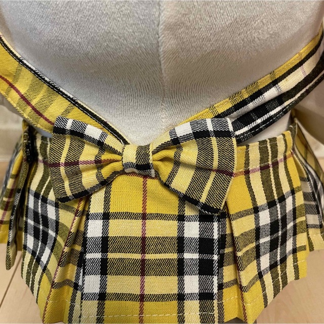 LOVOT ラボット服 黄色タータンチェックボックススカート(リボン別売り