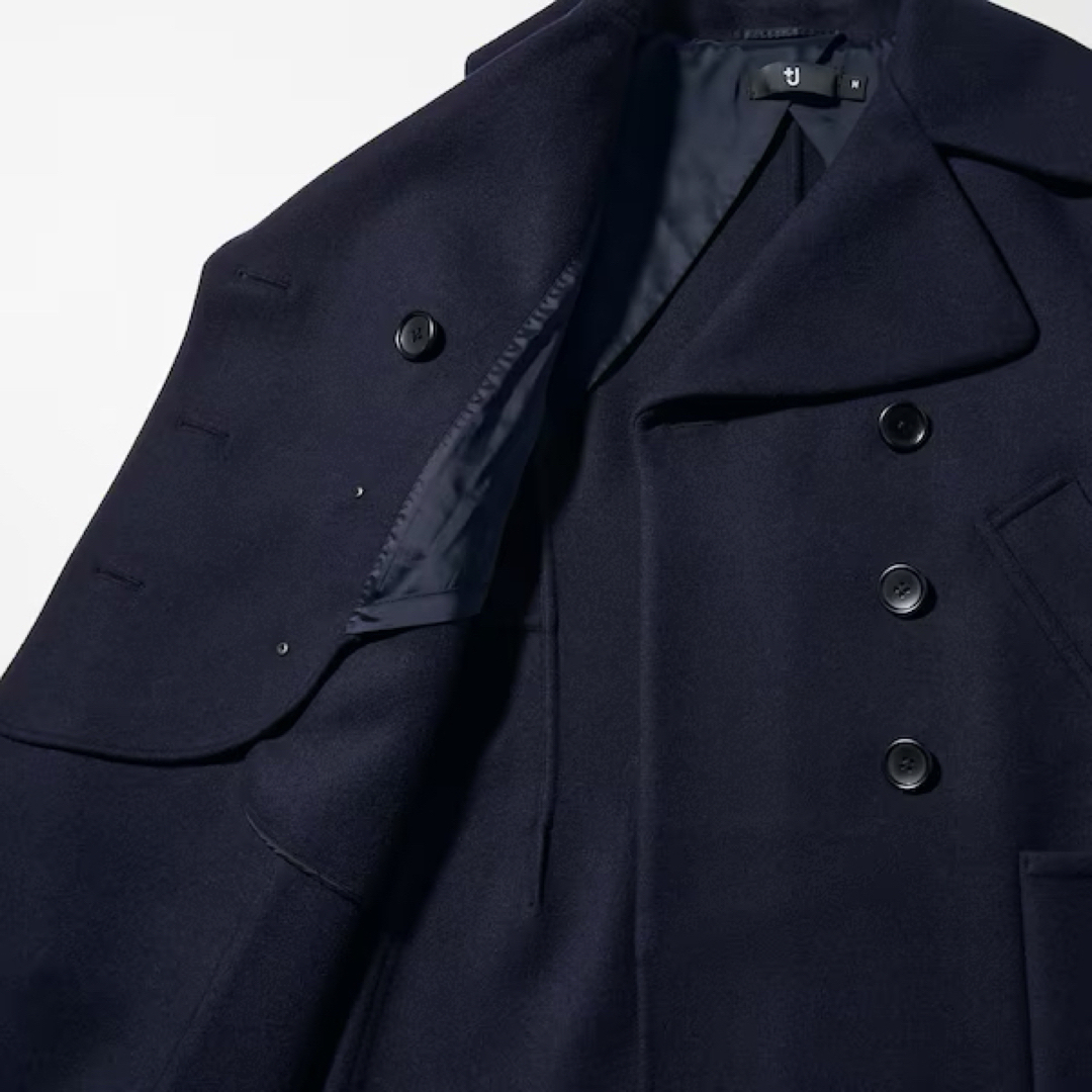 UNIQLO - 新品 ユニクロ ＋j ダブルフェイスピーコート Sサイズ