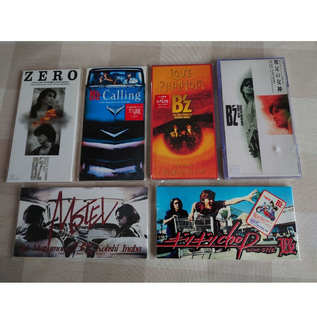 B'z 8cmシングルCD ご希望の5点セットで ☆ご希望の品数での販売も可