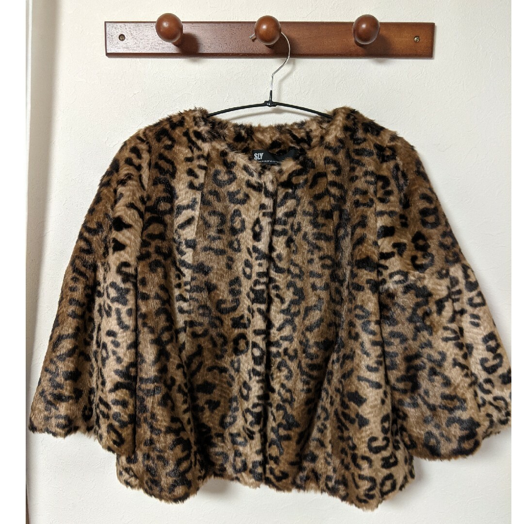 SLY - SLY ヒョウ柄 フェイクファーコートの通販 by a's shop｜スライ