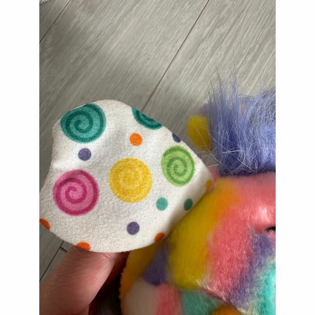 アメリカ購入ポップルズぬいぐるみヴィンテージ レインボー ムチャチャ