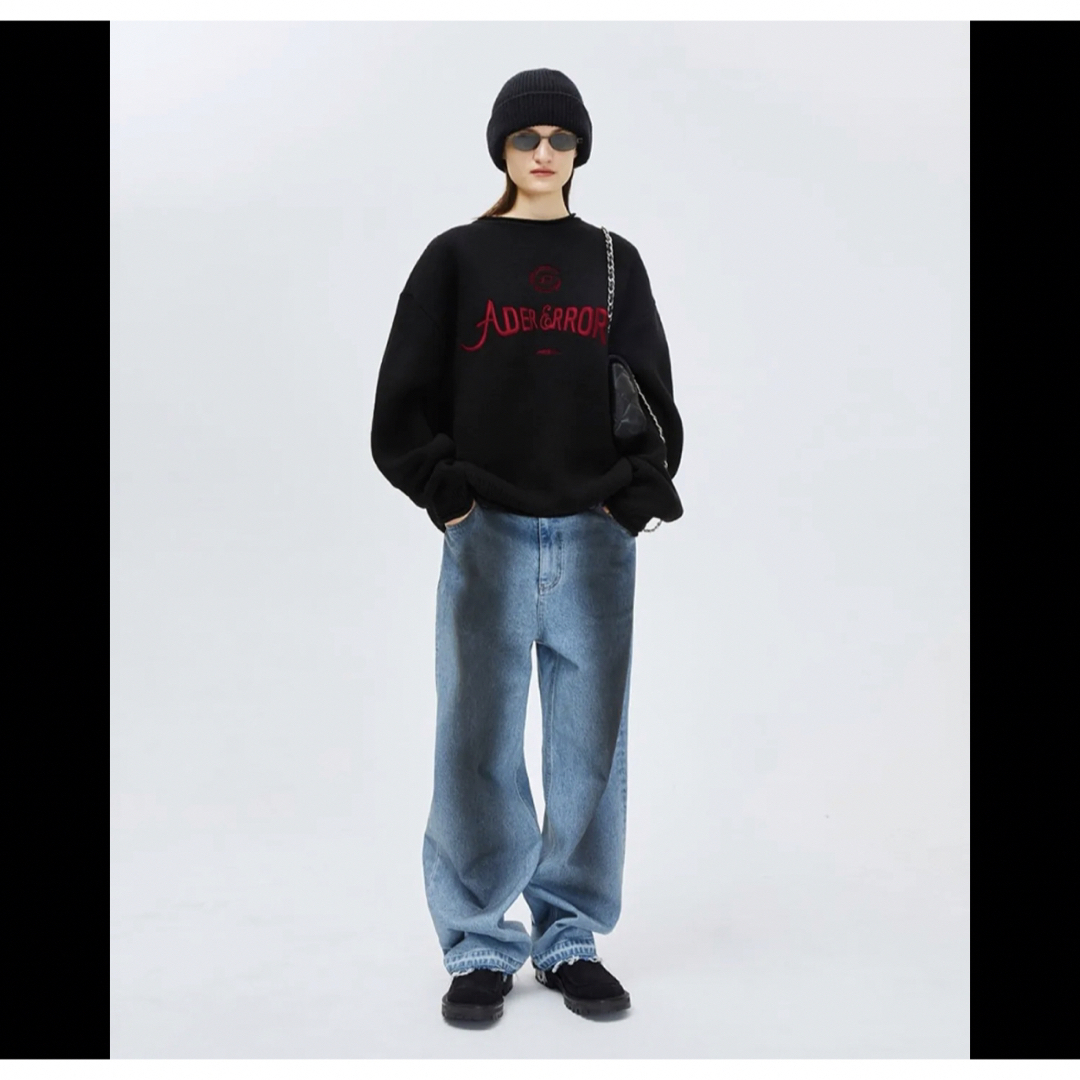 激レア☆ADERERROR☆Verif logo knit☆コムドットやまと着用の通販 by