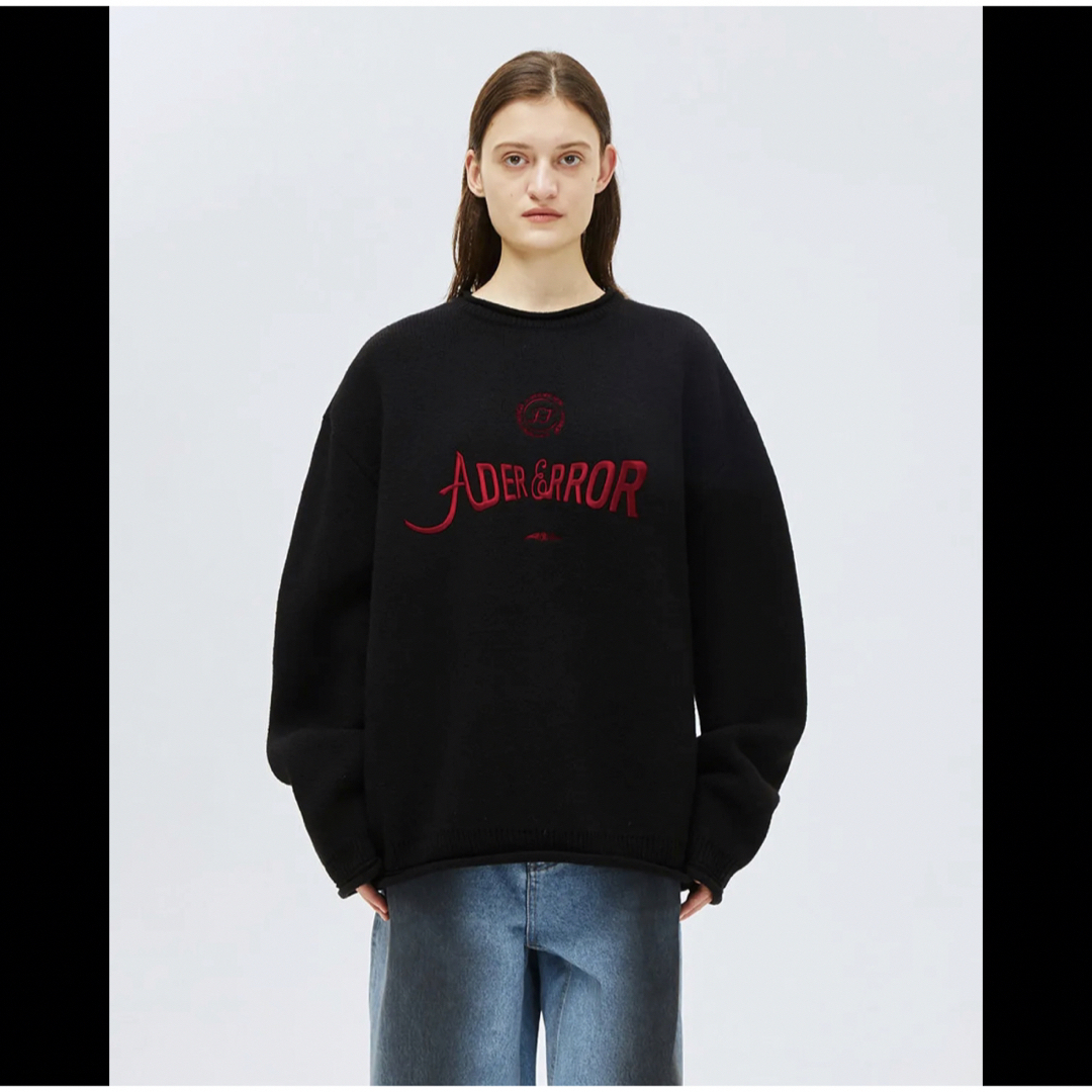 激レア☆ADERERROR☆Verif logo knit☆コムドットやまと着用の通販 by