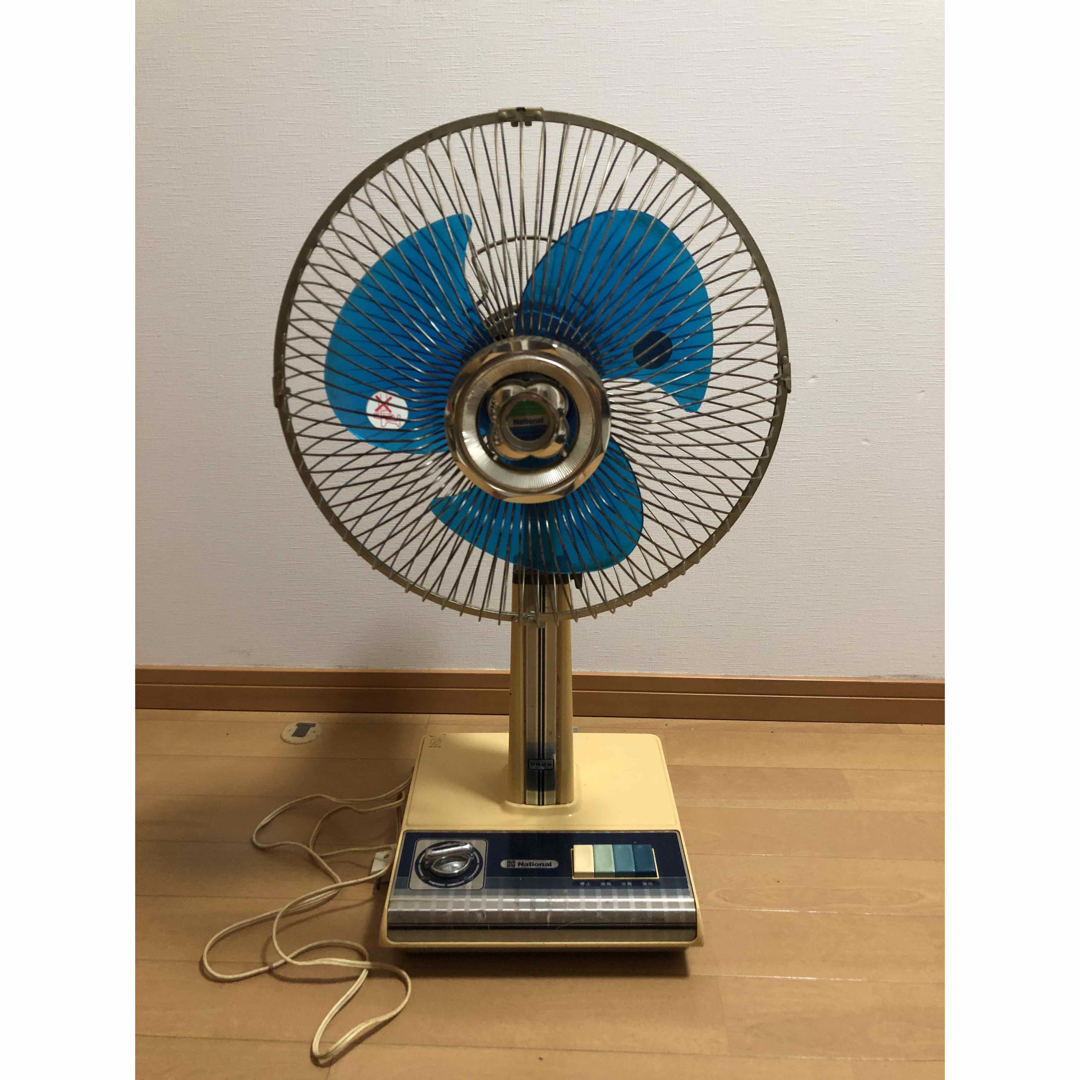 扇風機 ナショナル F-30H1L 昭和レトロ 30センチ座敷扇 タイマー故障