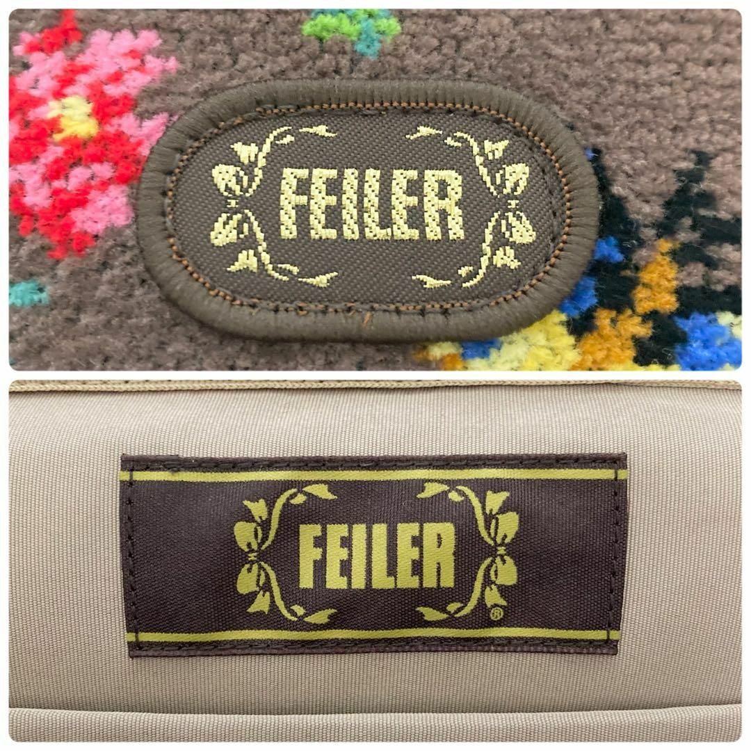 FEILER - 未使用タグ付き フェイラー ハイジ バニティポーチ ブラウン