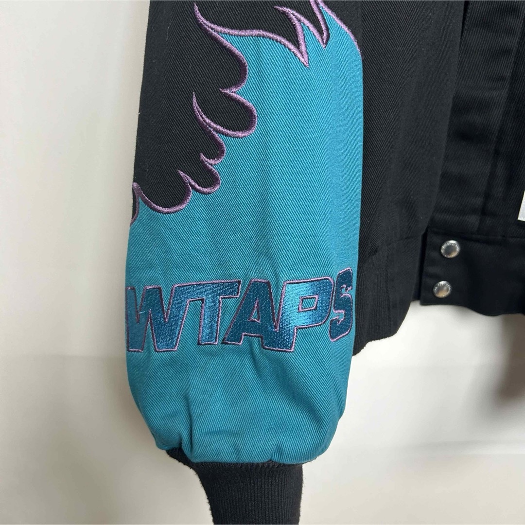 W)taps - レア WTAPS DRIFTERS JACKET ファイヤーパターン ブルゾンの