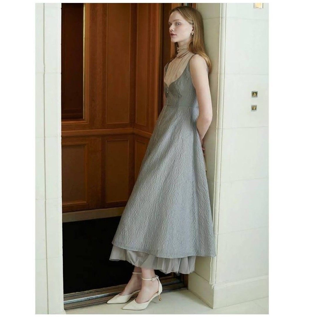 CELFORD - 美品 セルフォード ふくれジャガードジャンパードレス