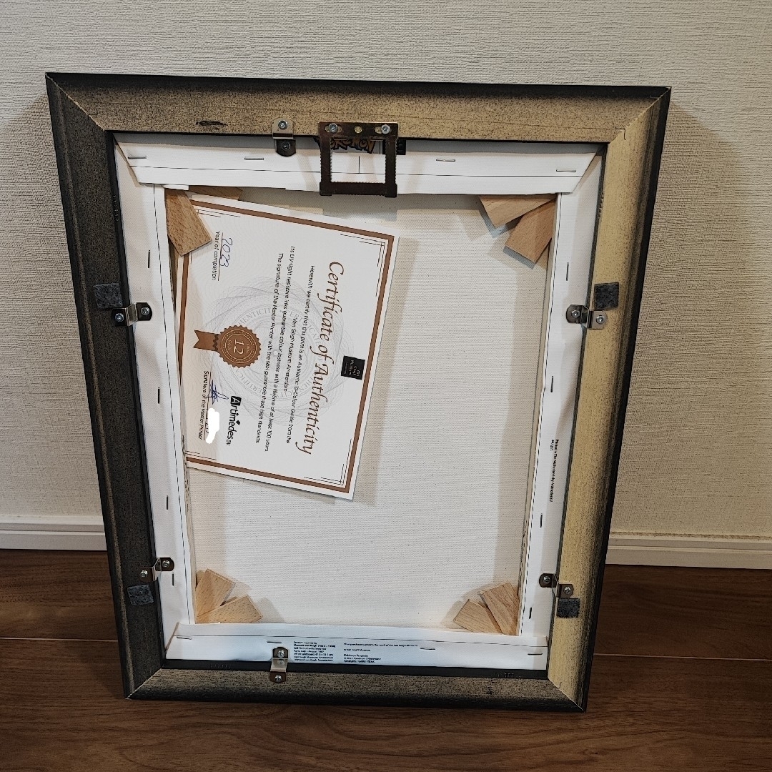 ポケモン - ゴッホ美術館 ゴッホイーブイ キャンバスアート 額縁付の