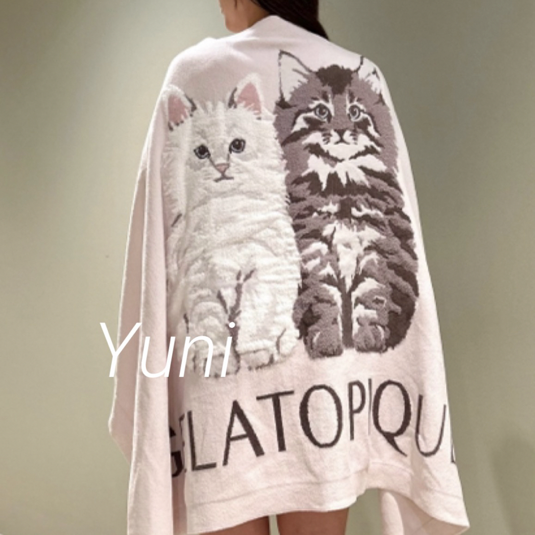 gelato pique - 正規品♡ツインキャットジャガードブランケット