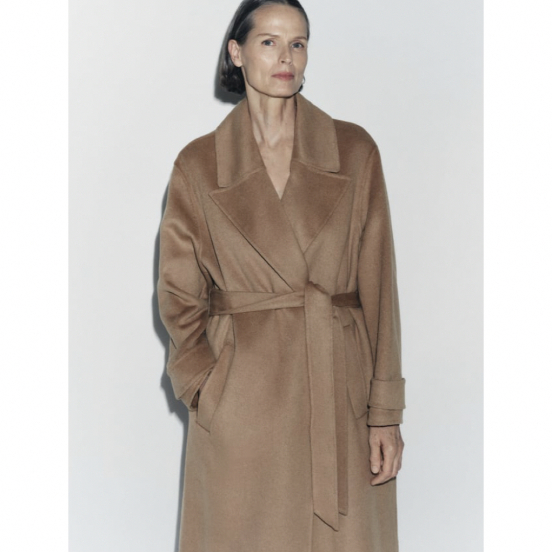 ZARA - ウールブレンドコートの通販 by mos｜ザラならラクマ