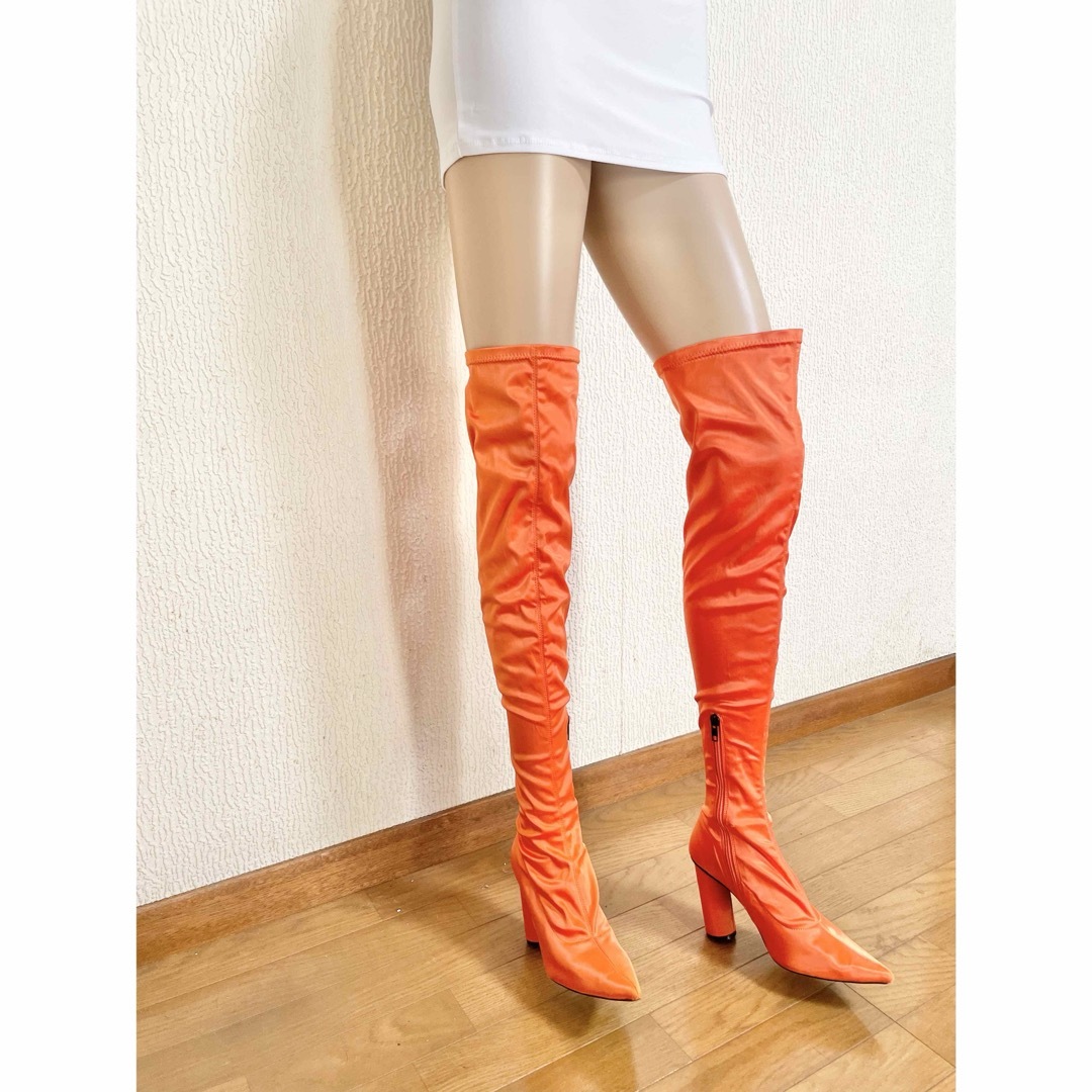 yello イエロー ブーツ YELLO イエロー ニーハイロングブーツ Lサイズ