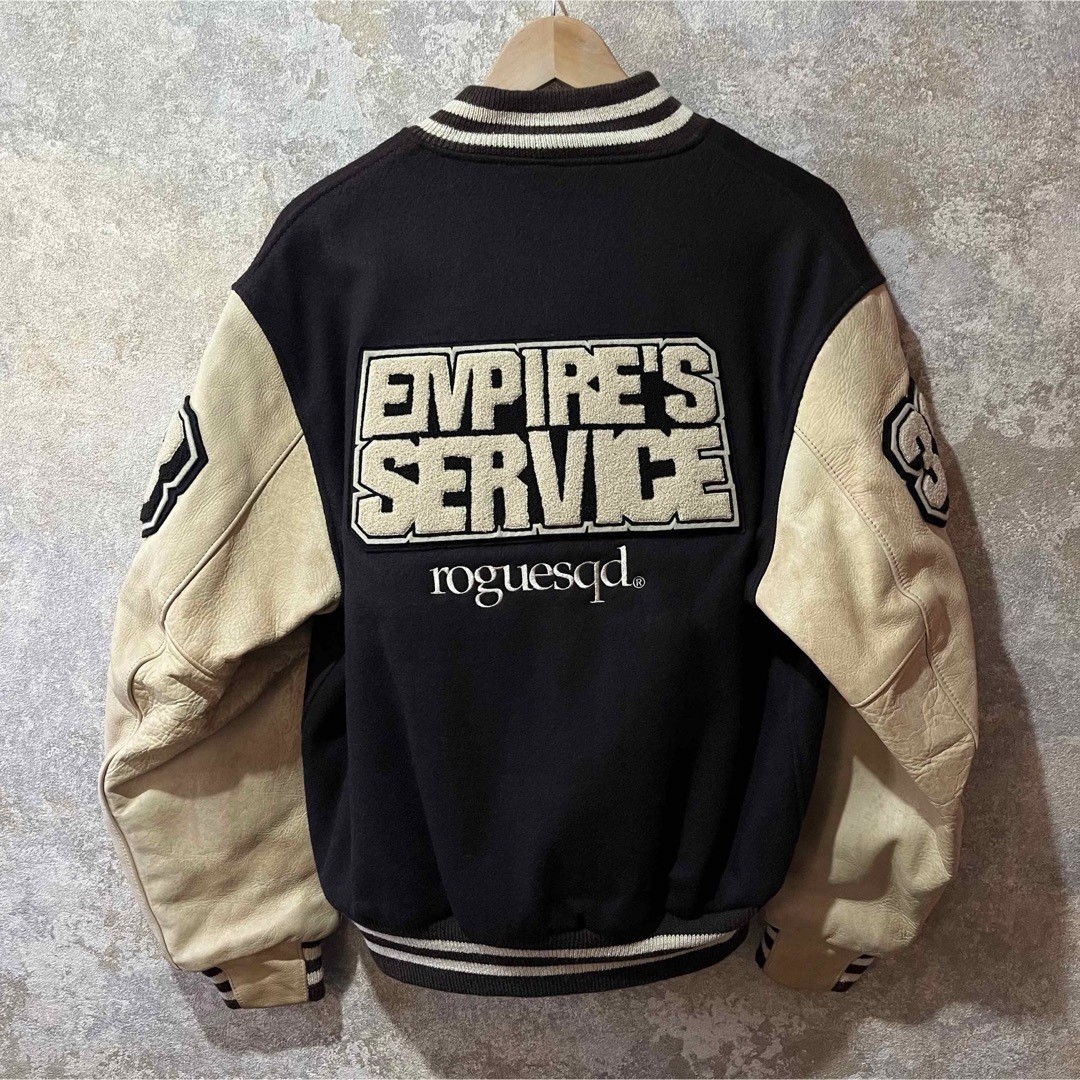 W)taps - WTAPS × Golden Bear 初期 スタジャン 袖レザー ワッペンの