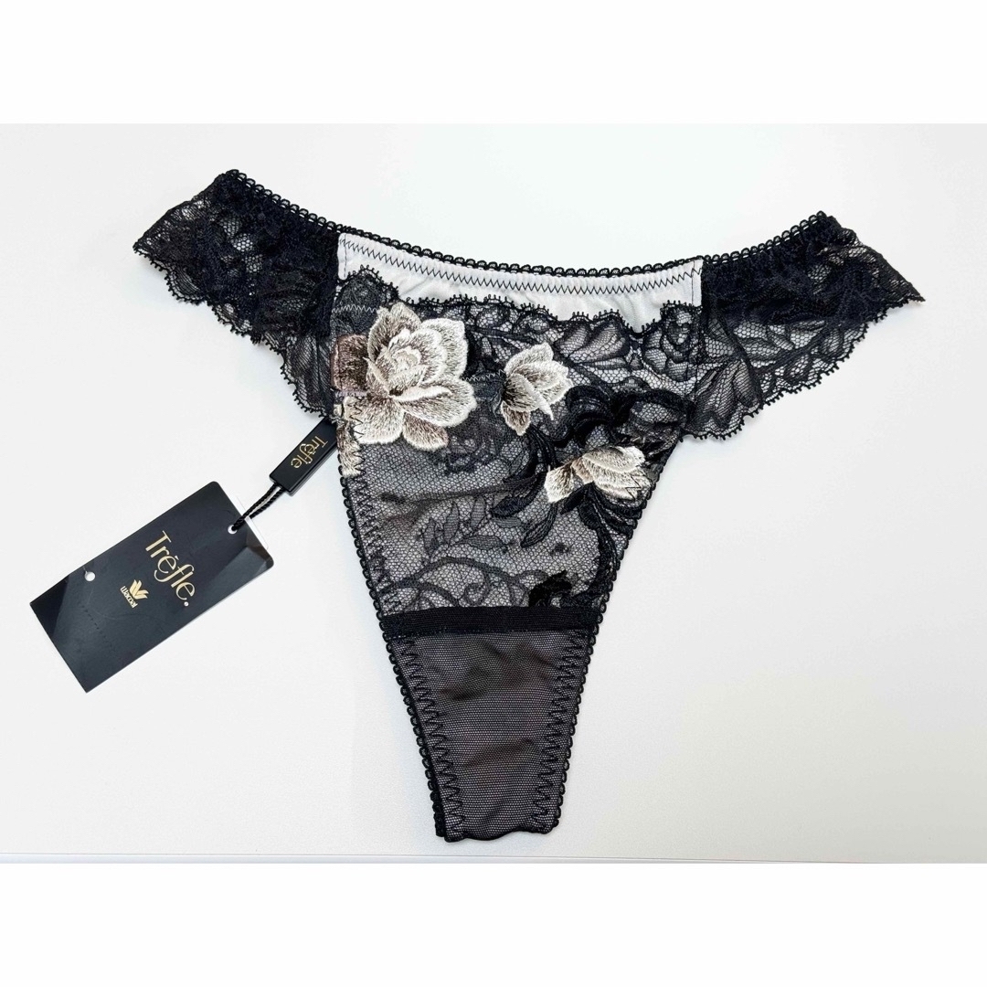 Wacoal - Trefle トレフル ブラジャー Tバックショーツ ソング 黒 白