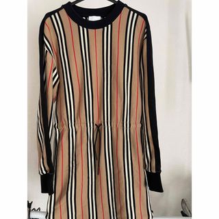 美品】BURBERRY ストライプ柄キュロット 3Y（98cm） 美品】BURBERRY