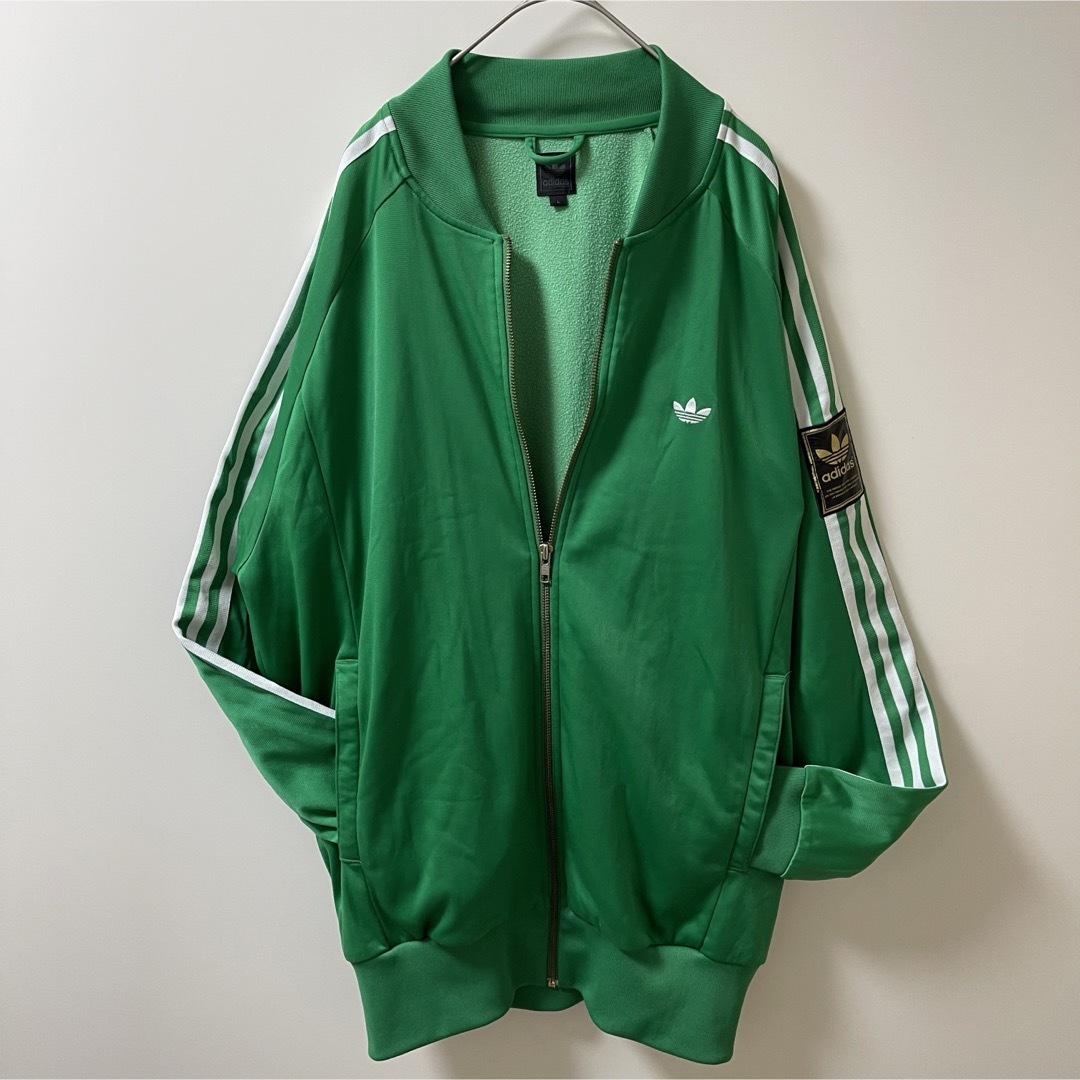 adidas - 2XL希少】アディダス刺繍トラックジャケット古着ジャージ緑