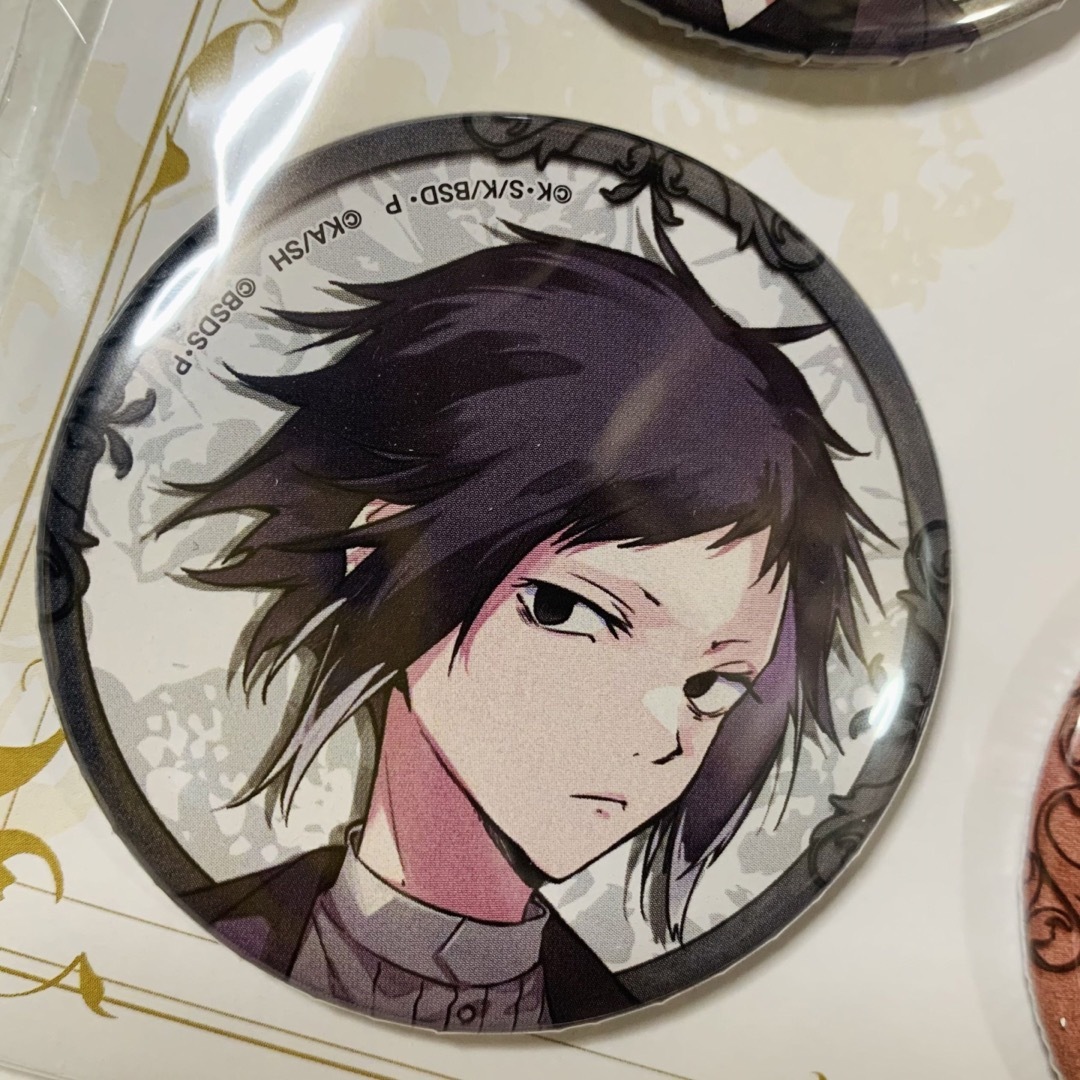 文豪ストレイドッグス【大博覧会】原作絵 缶バッジセットB 太宰、中原