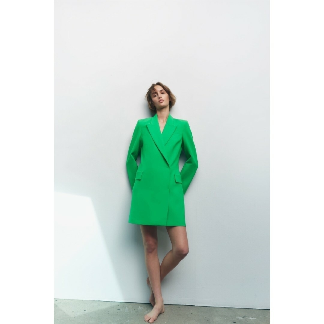 ZARA - ZARA ダブルブレスト ブレザースタイルワンピース XSサイズ