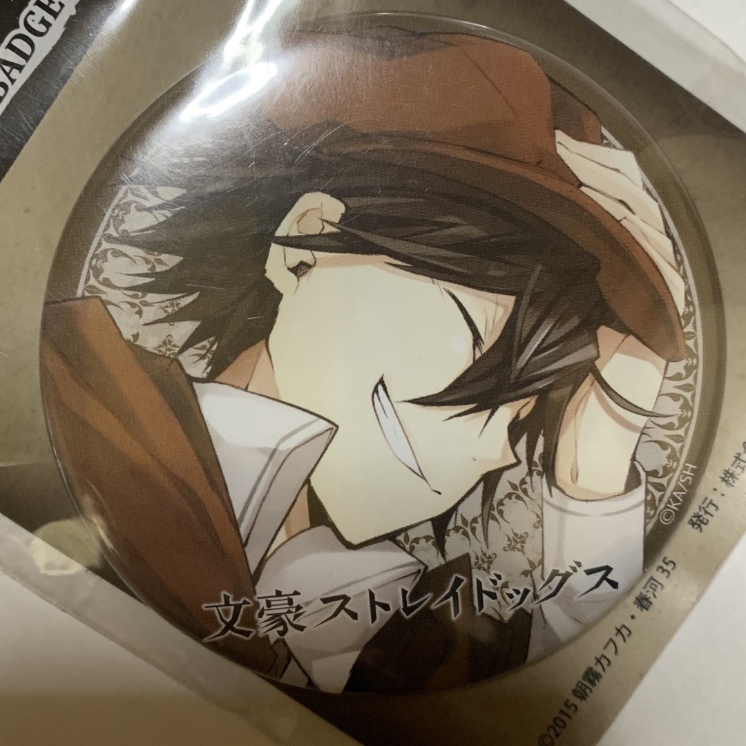 文豪ストレイドッグス【2015年】原作絵 缶バッジ 江戸川乱歩 ⭐️新品