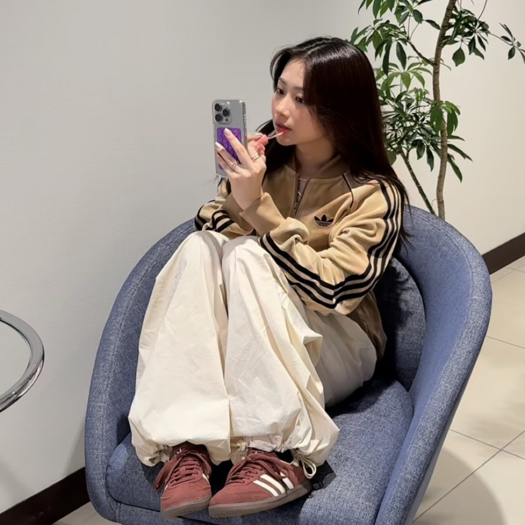 adidas Originals - 希少XS⭐️adidasアディカラー ブラウン ベロア