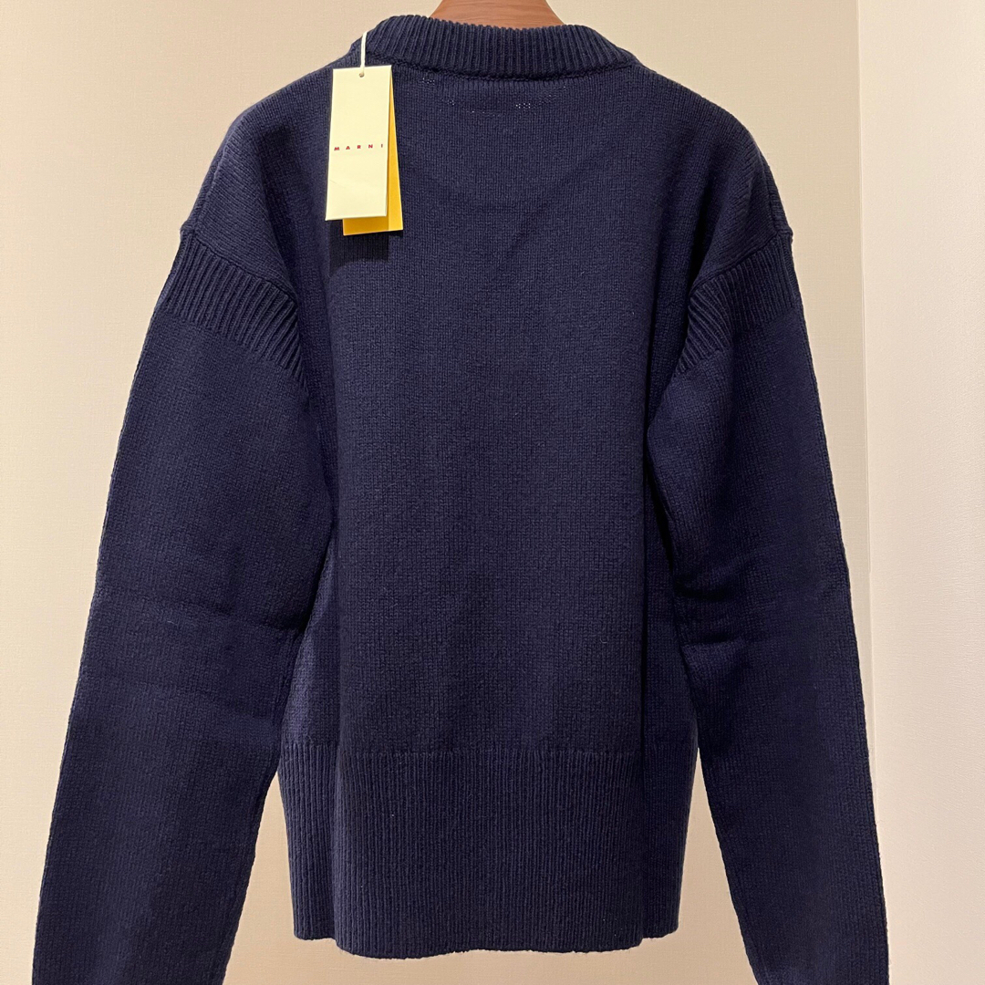 MARNI - MARNI NAVY KNIT ニット SUGA着用の通販 by Ichika's shop
