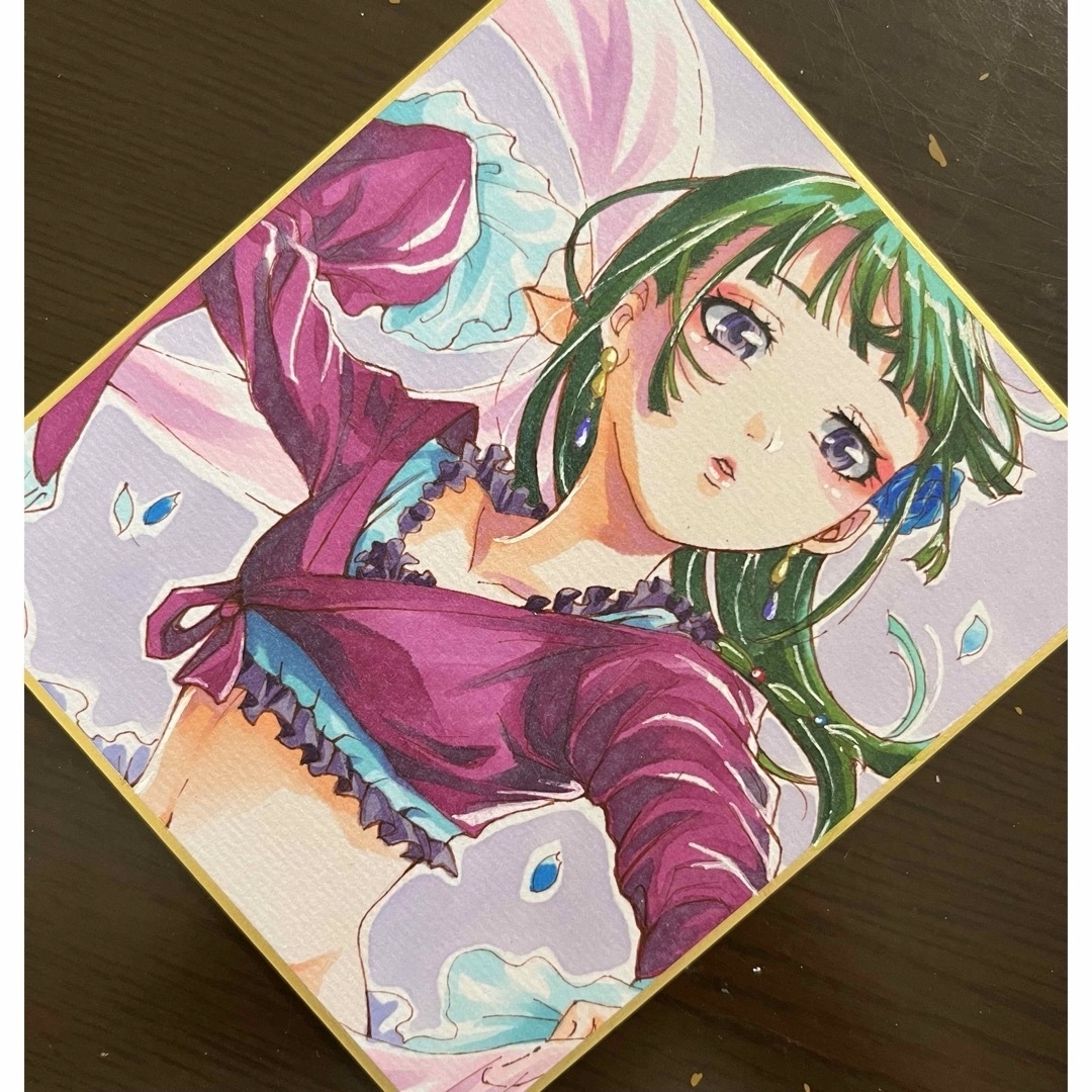 完売】薬屋のひとりごと 猫猫 ファンアート 手描きイラスト 小色紙の