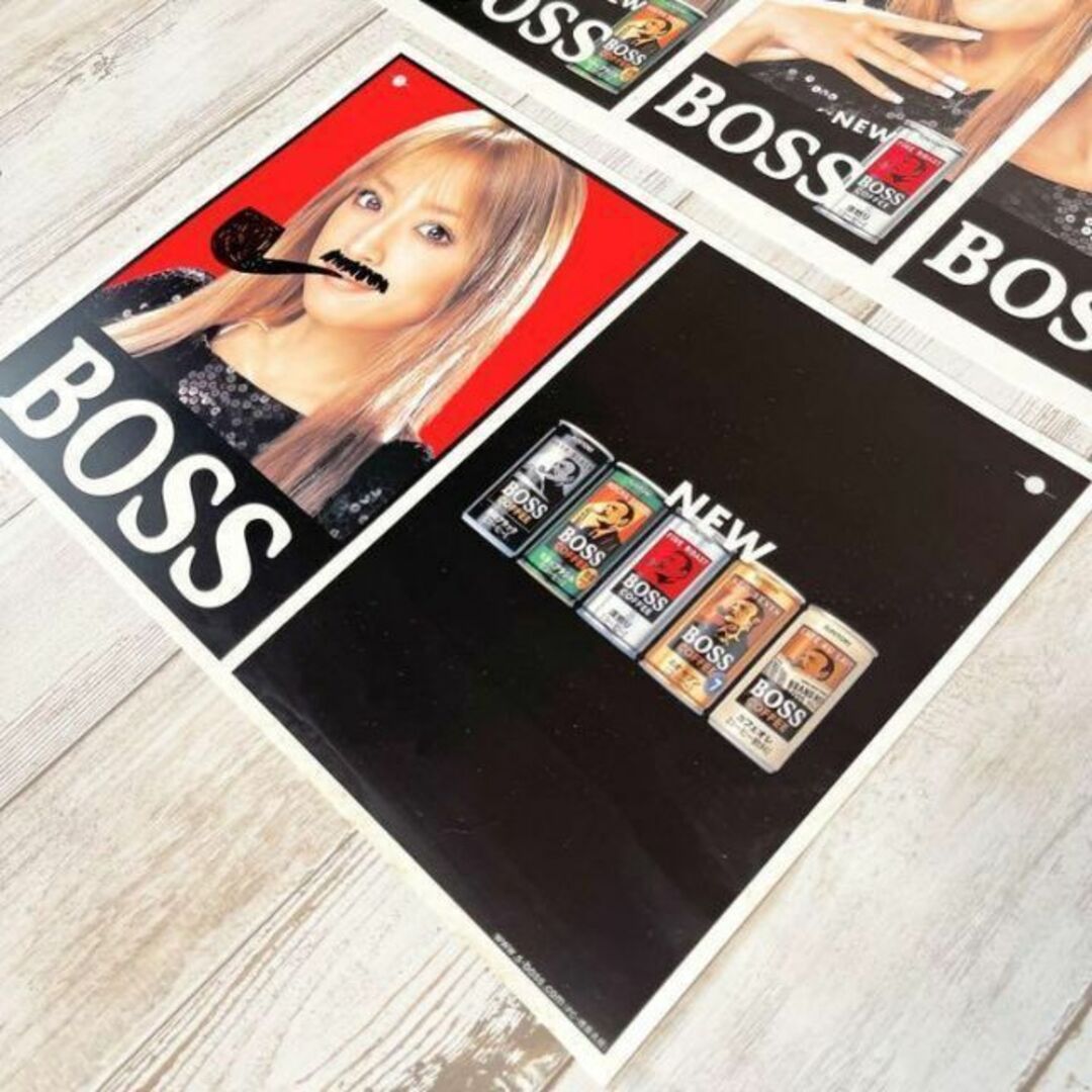 浜崎あゆみ サントリー ボス 販促パネル 非売品 希少 激レア SANTORYの