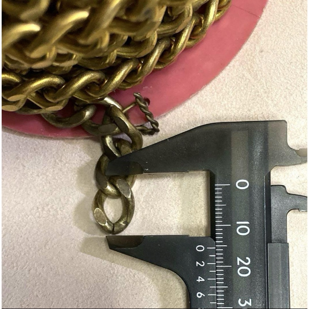 喜平チェーン2面カット＊B-125＊10M巻、未使用＊未メッキ、真鍮＊送込