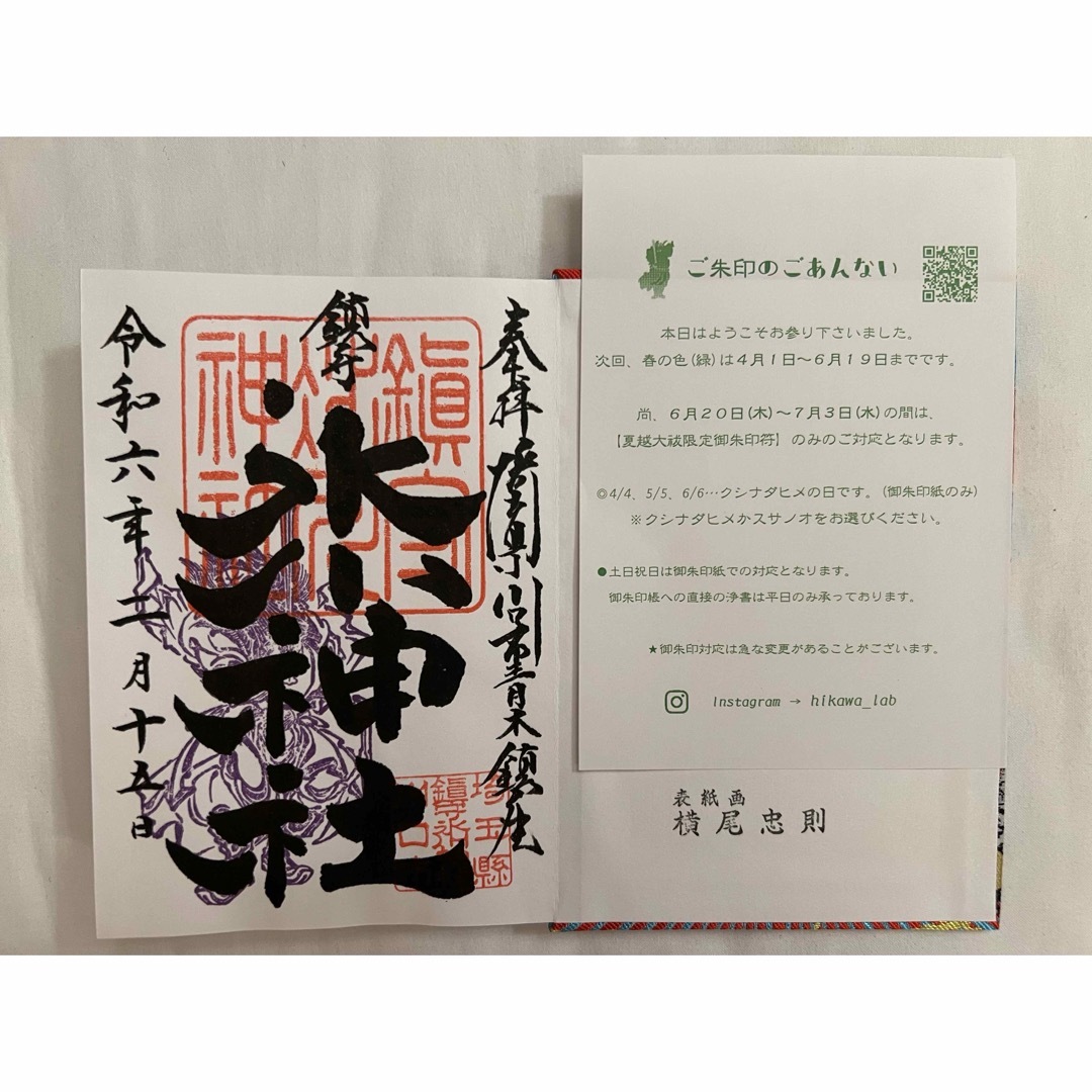 限定 レア 埼玉県 川口 鎮守氷川神社 御朱印帳 横尾忠則 デザインの