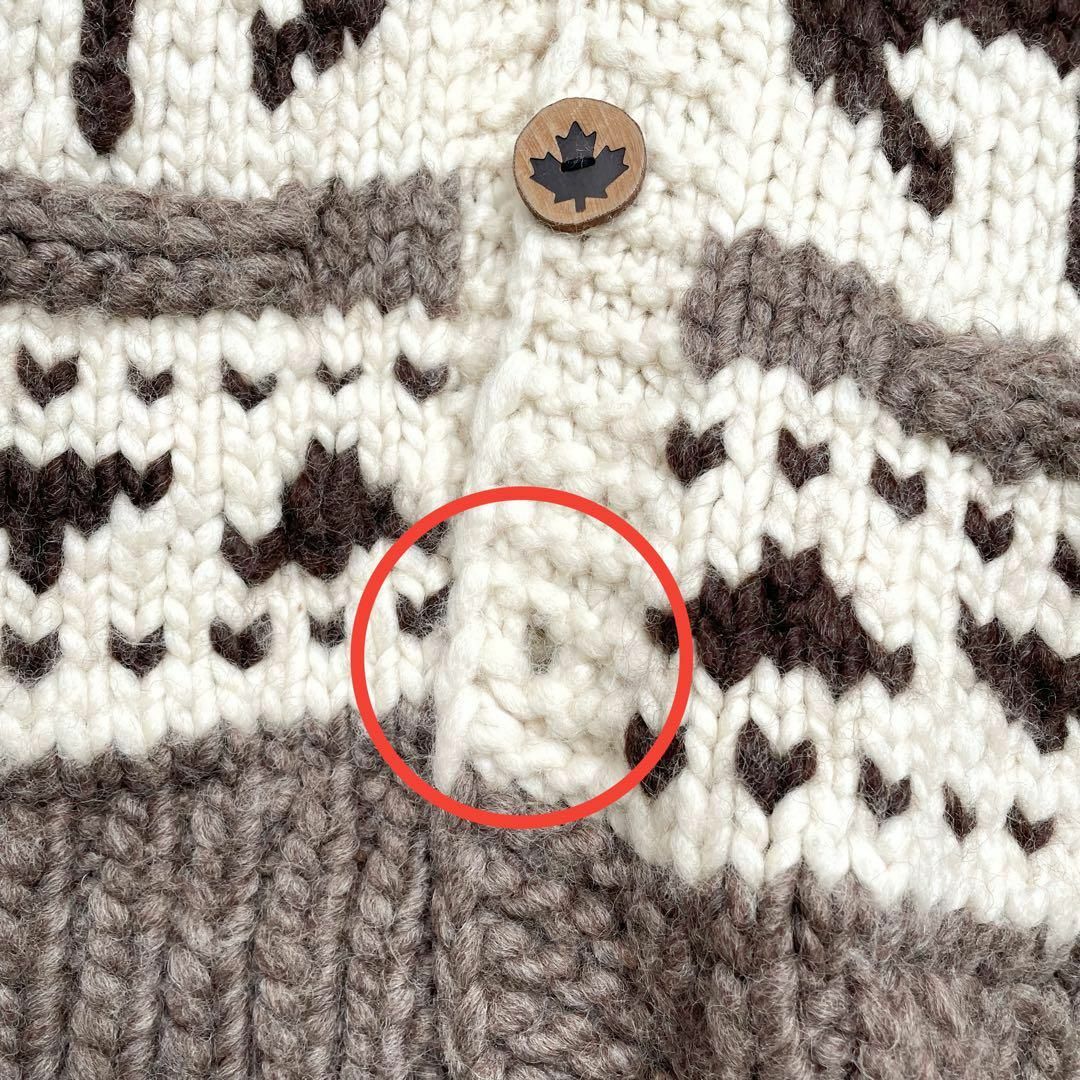 KANATA - KANATA カナタ ウッドボタン カナダ製 トナカイ カウチン