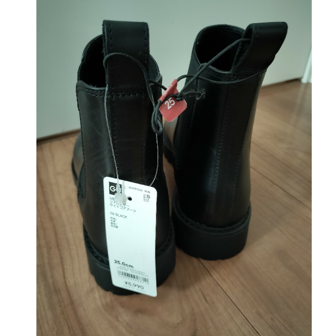 GU - GU リアルレザー サイドゴアブーツの通販 by はな's shop