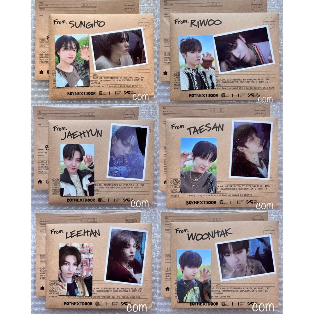 BOYNEXTDOOR - BOYNEXTDOOR WHY letter アルバム トレカ 新品 コンプの