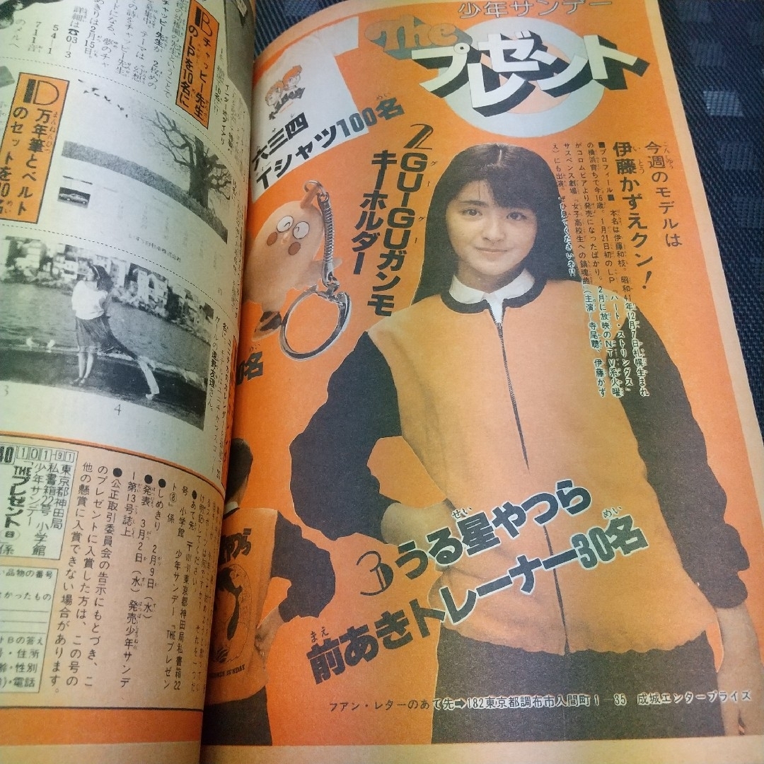 小学館 - 週刊少年サンデー 1983年8号※タッチ カレンダー付き※ただいま