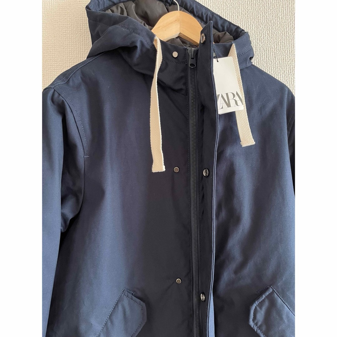 ZARA - 新品 ZARA メンズ モッズコート 裏キルティング アウター の