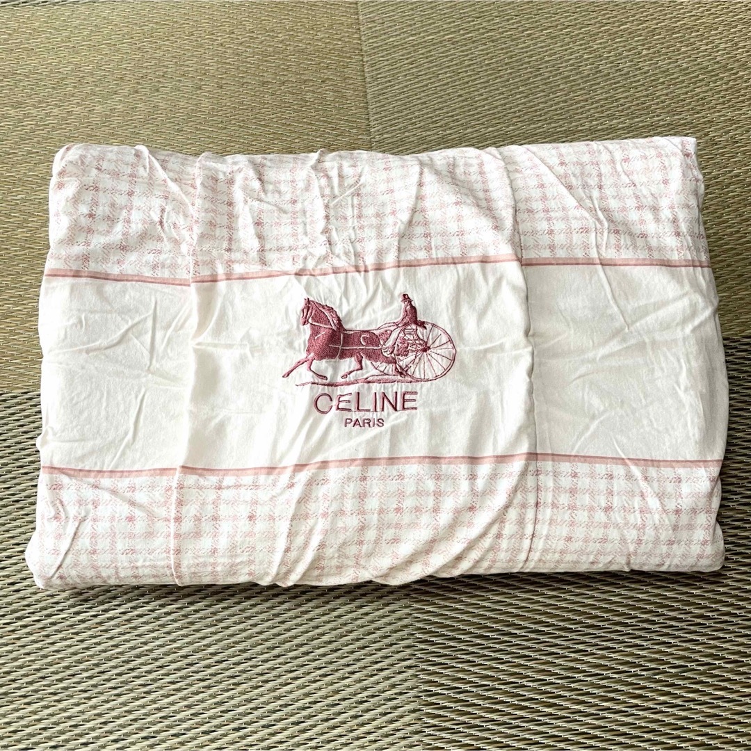 CELINE - CELINE PARISセリーヌ ブランケット 膝掛け ピンク