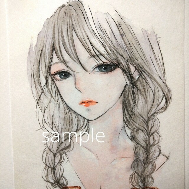 手描きイラスト 専用 絵画 肉筆原画 水彩画 オリジナル 男の子 肉筆