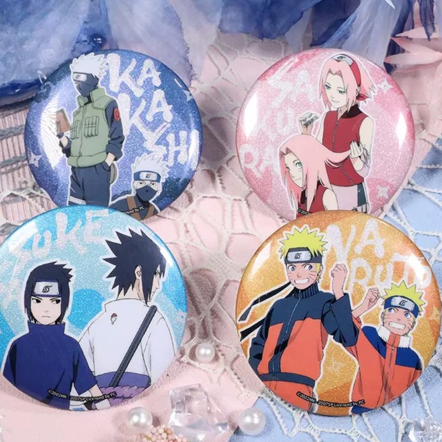 ナルト疾風伝 NARUTO◎中国販売 20周年 ホログラム バッジの通販 by 全
