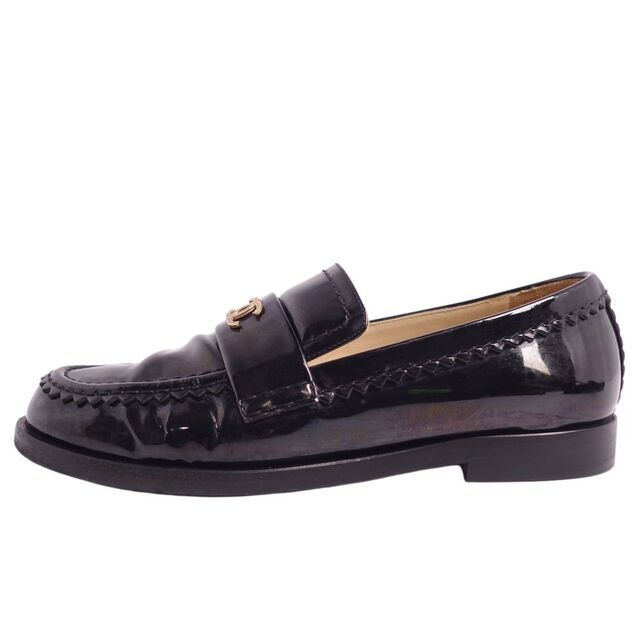 CHANEL - シャネル CHANEL ローファー モカシン ココマーク パテント