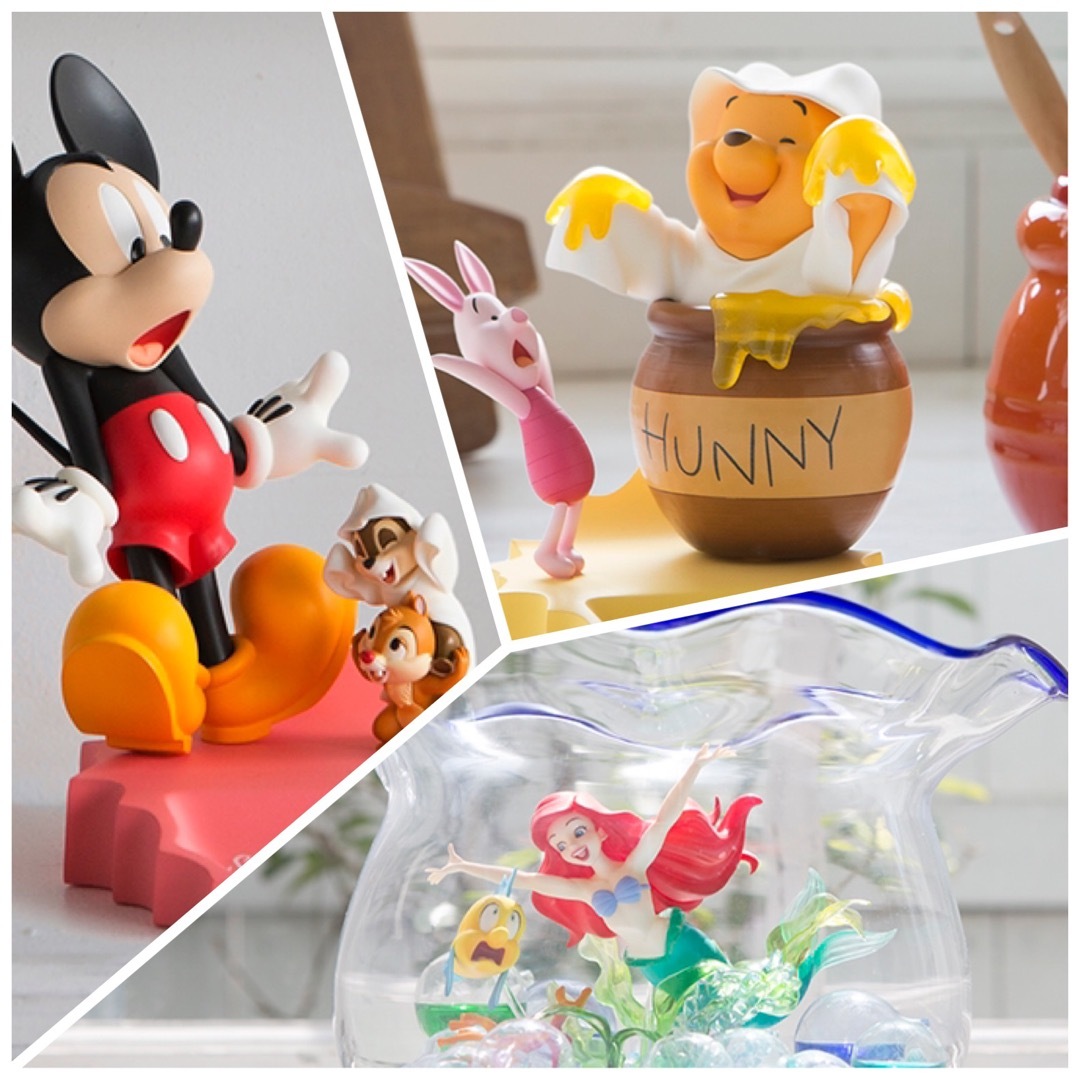 Disney 一番くじ ABC賞セット ハロウィン ミッキー アリエル プーさん