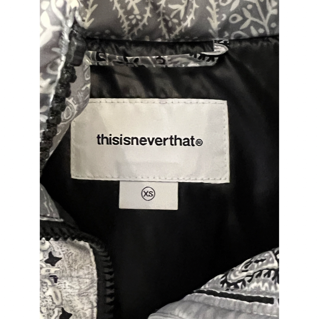 thisisneverthat - thisisneverthat 21ss バンダナ柄 ダウンジャケット