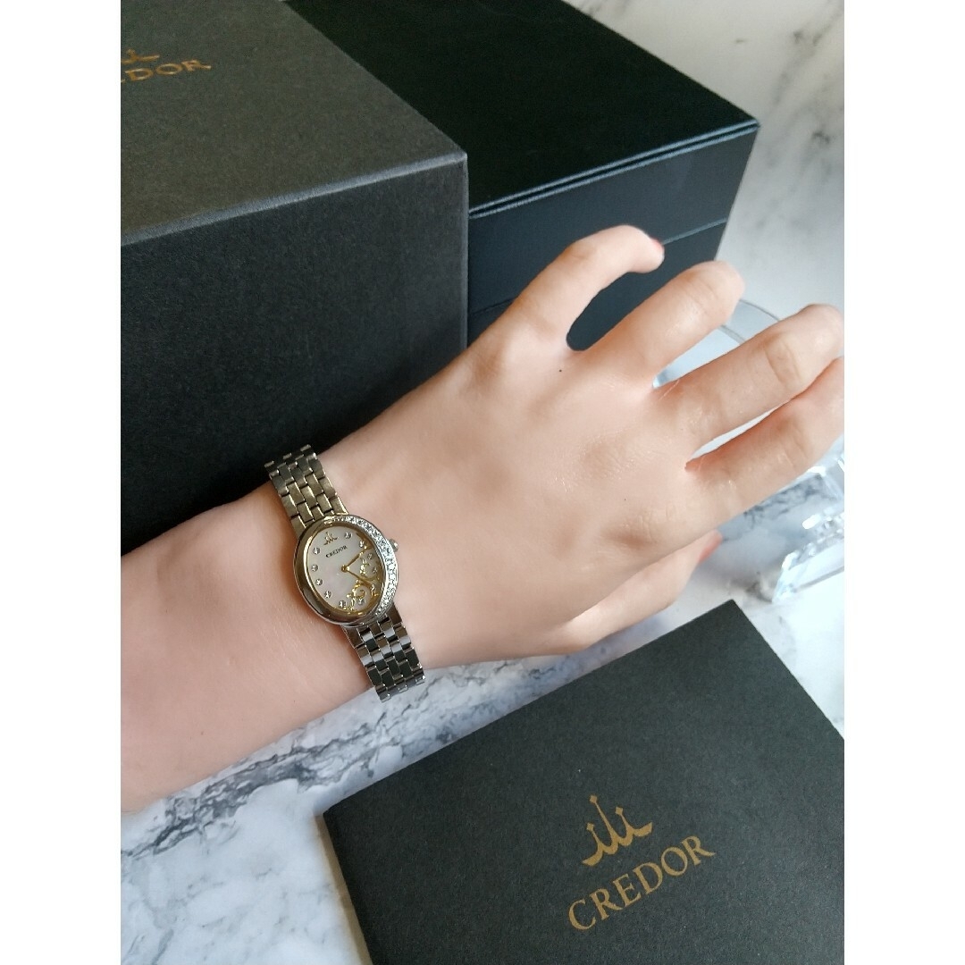 CREDOR - クレドール 美品 白蝶貝ピクウェ12Pダイヤプレミア希少 限定