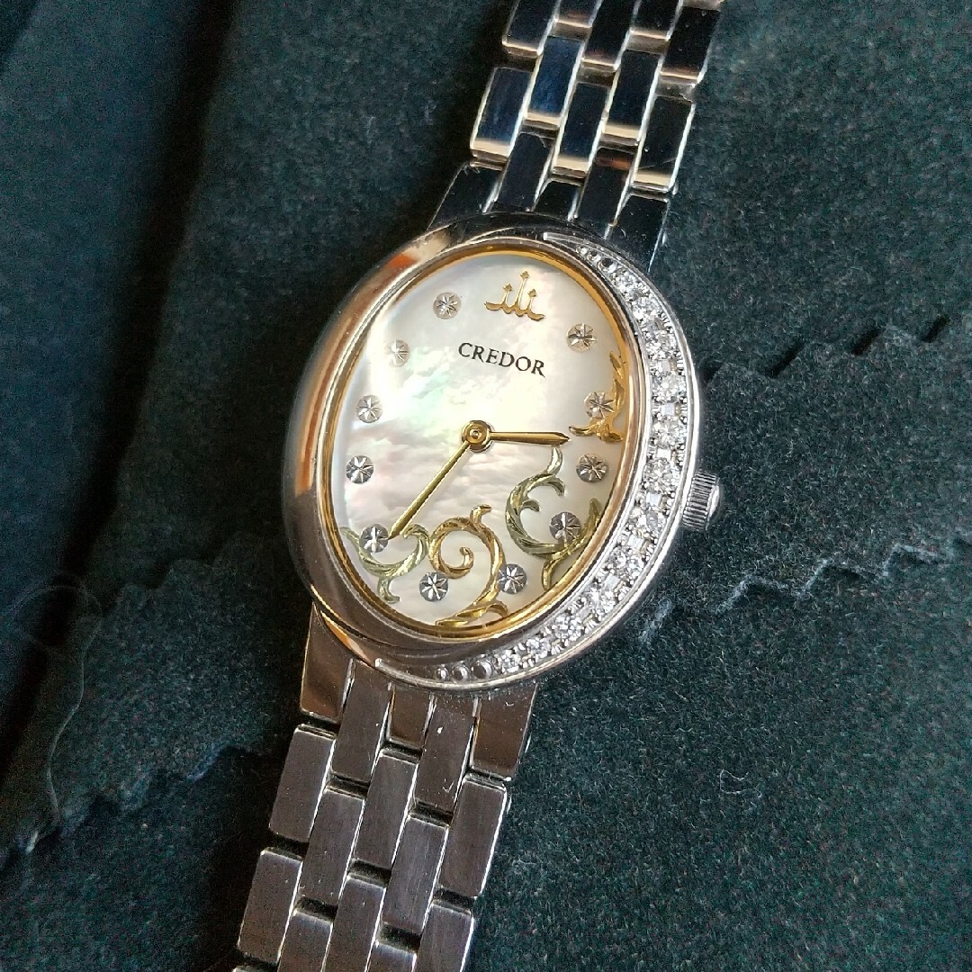 CREDOR - クレドール 美品 白蝶貝ピクウェ12Pダイヤプレミア希少 限定