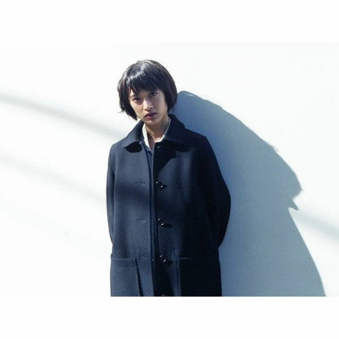 Margaret Howell ネイビー ロングダッフルコート L Margaret Howell