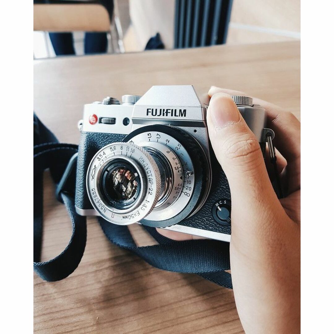 41 希少【RED P】 沈胴式オールドレンズ インダスター22 L39 4 希少