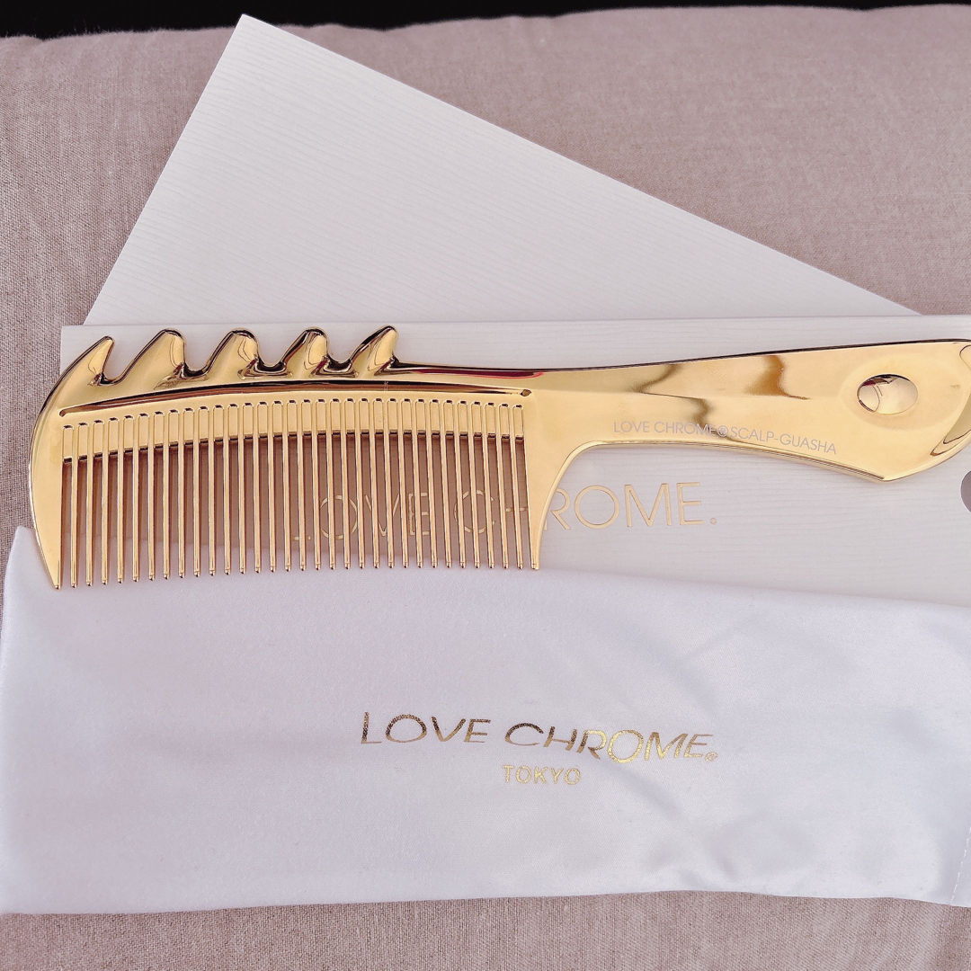 LOVE CHROME ラブクロム スカルプ カッサ ゴールドの通販 by みー's