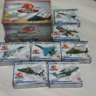 ② 4D PUZZLE FIGHTER MODEL 戦闘機プラモデル 7個セットの通販 by