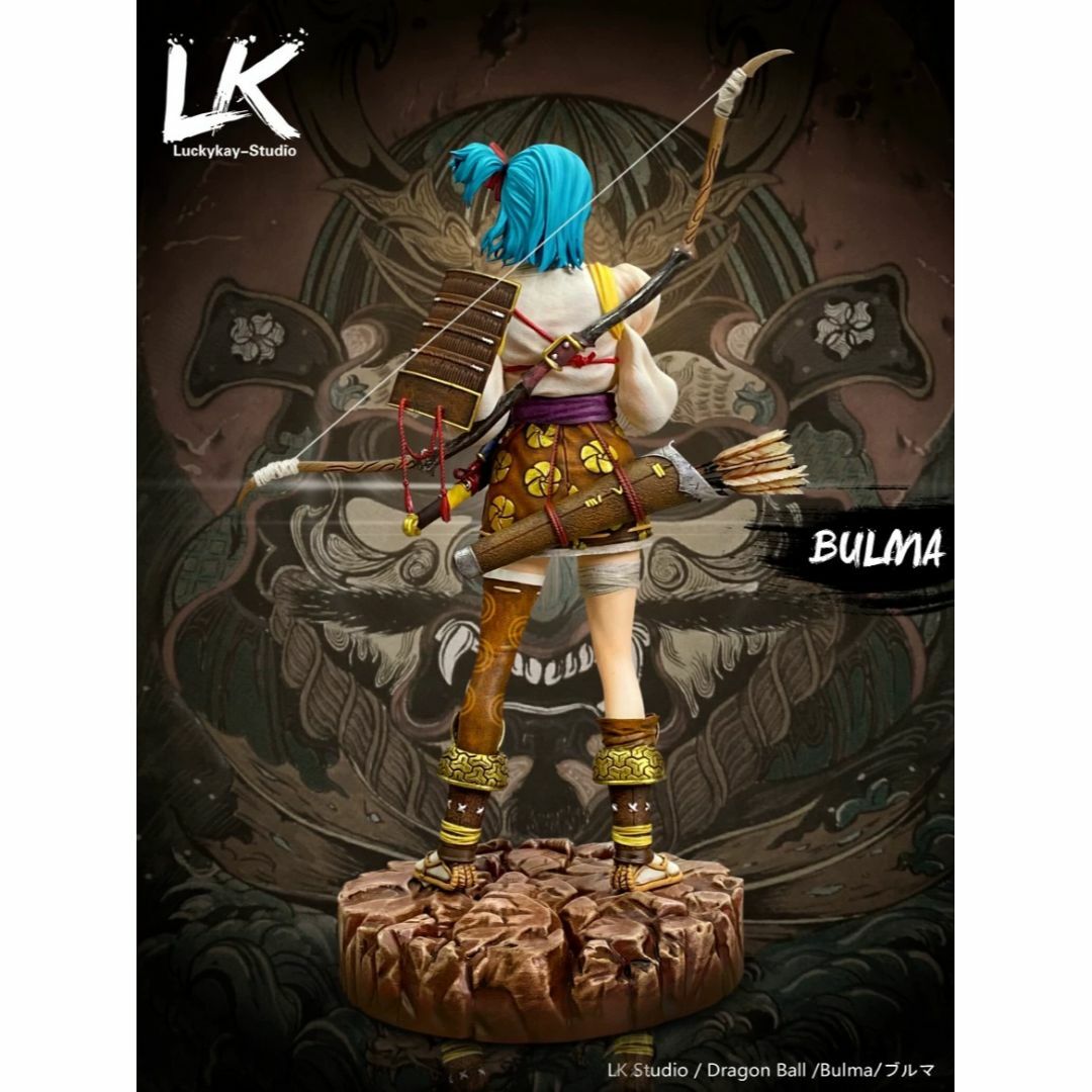 ドラゴンボール ブルマ 武士 フィギュア ガレージキット 塗装済み完成