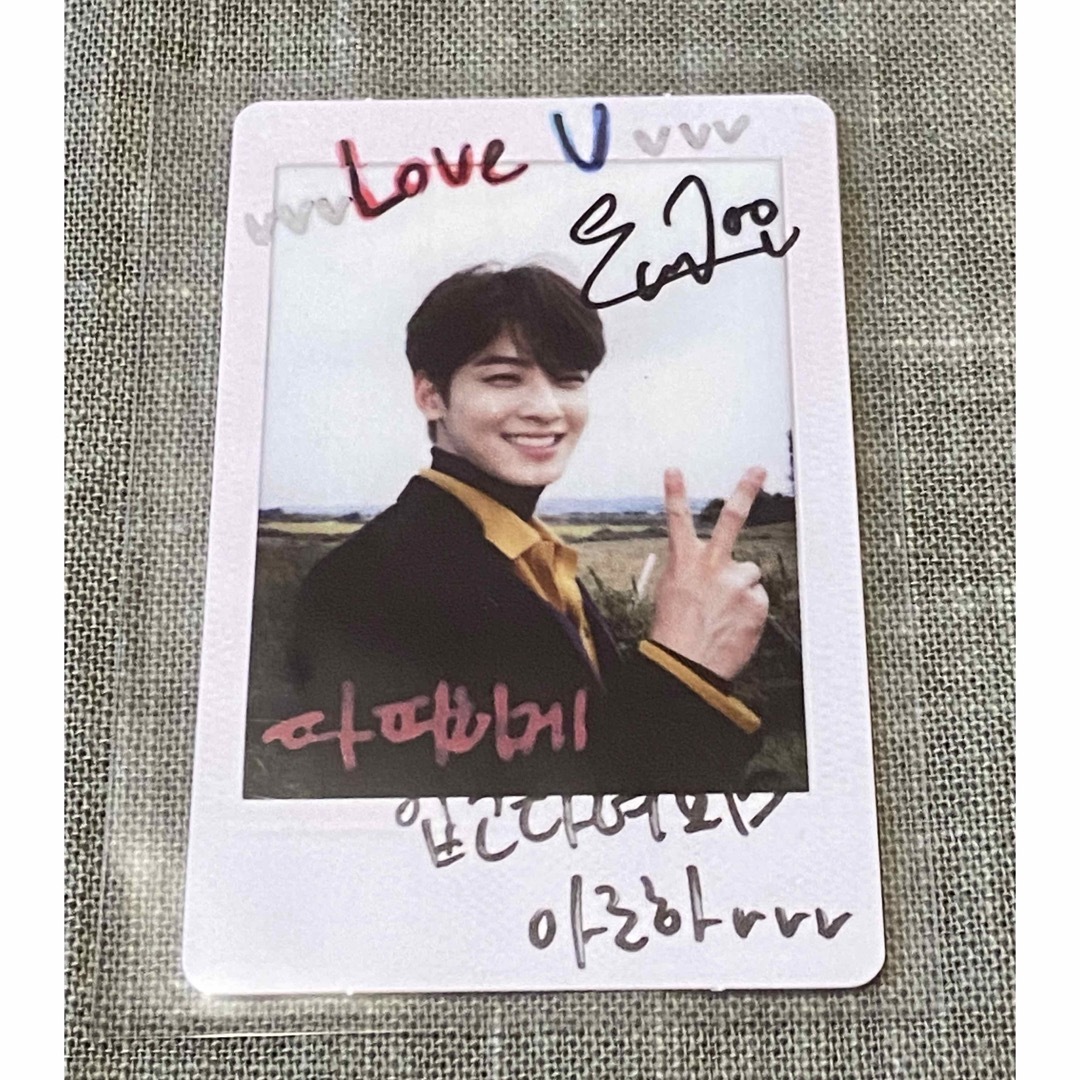 チャウヌ サイン入りチェキ 韓流ぴあ チャウヌ サイン入りチェキ 韓流