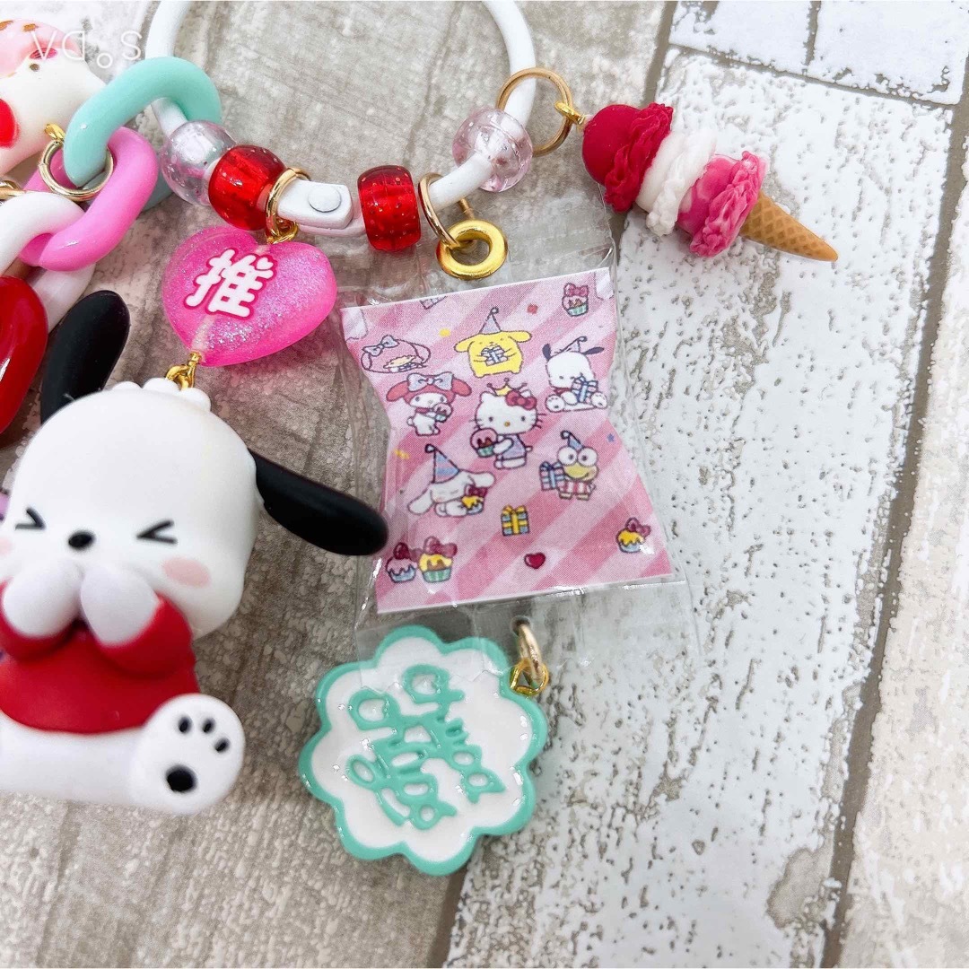 末までのSALE価格✮ポチャ♡じゃらじゃらキーホルダー ジャラジャラ