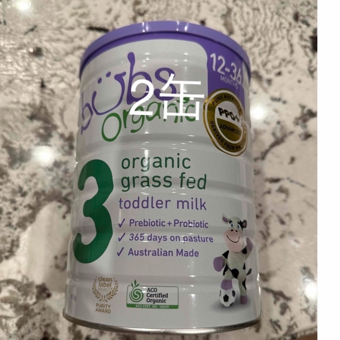 3缶 Bubs バブズ オーガニック 牛 粉ミルク ステップ1 Babama出品