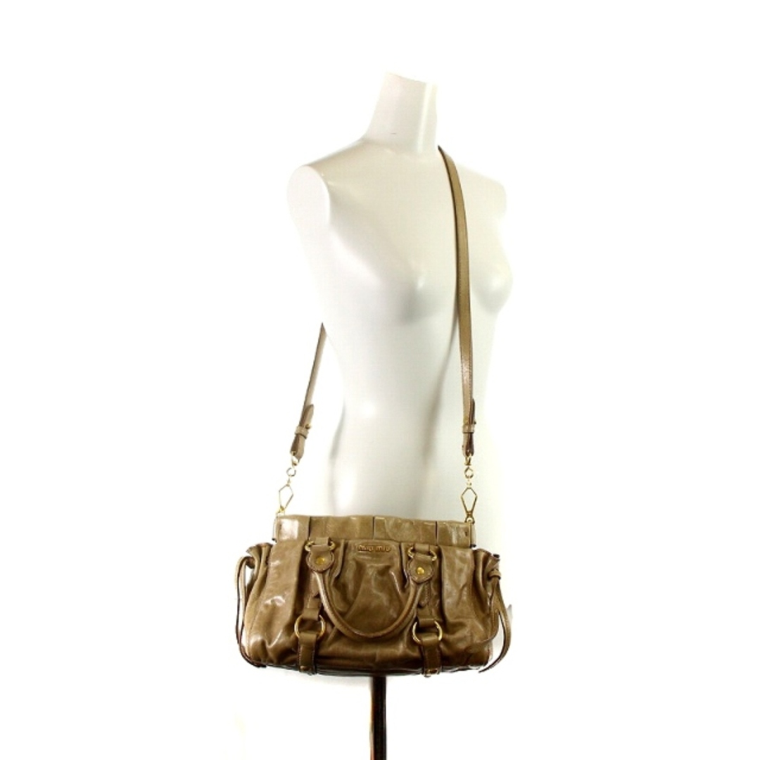 MIU MIU - ミュウミュウ ハンドバッグ ショルダーバッグ ベージュの